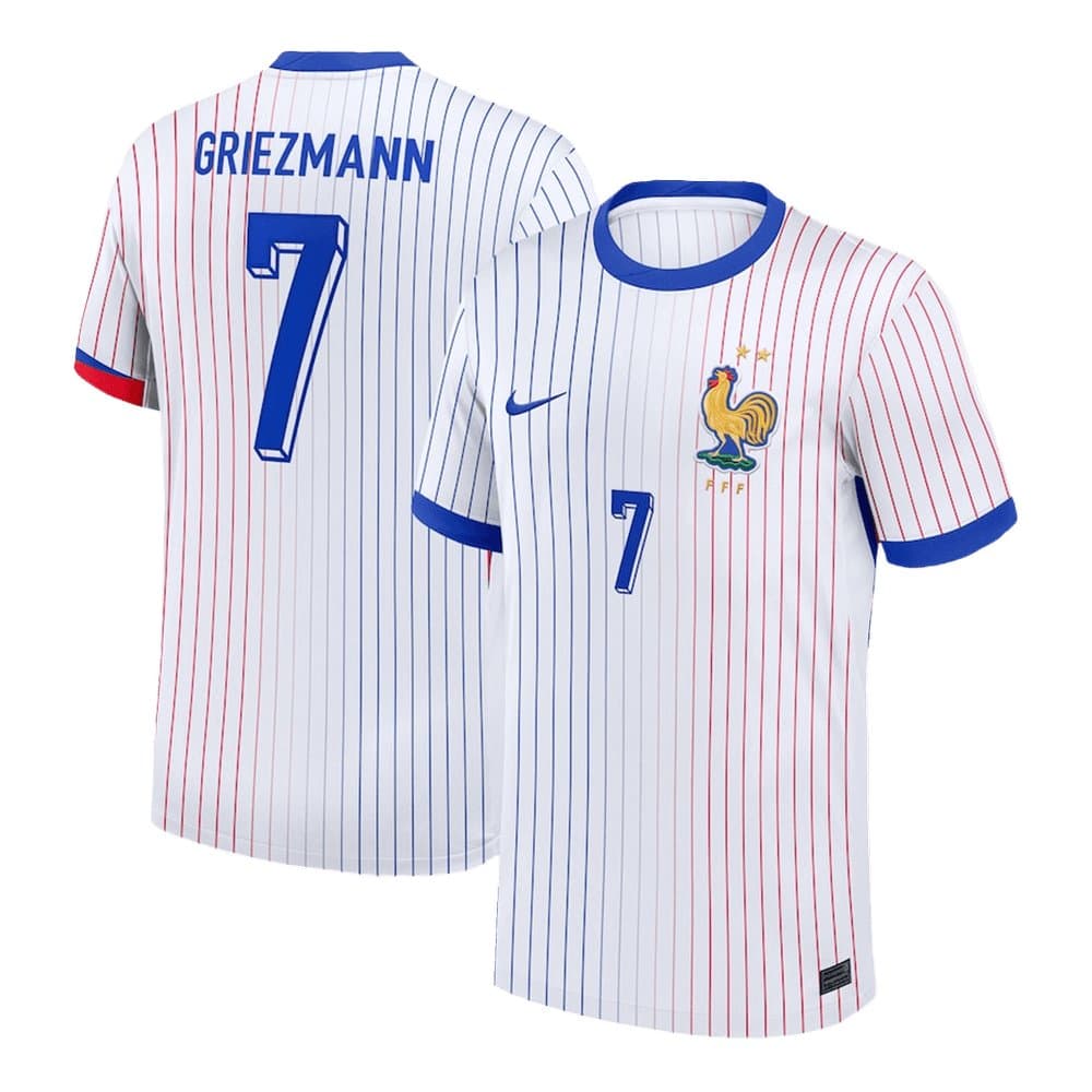 Men's GRIEZMANN #7 France Away Replica Soccer Jersey EURO 2024