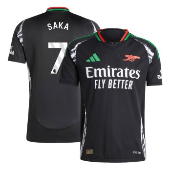Men's SAKA #7 Arsenal Away Authentic Jersey 2024/25