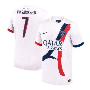 Men's KVARATSKHELIA #7 PSG Away Authentic Jersey - UCL 2025/26