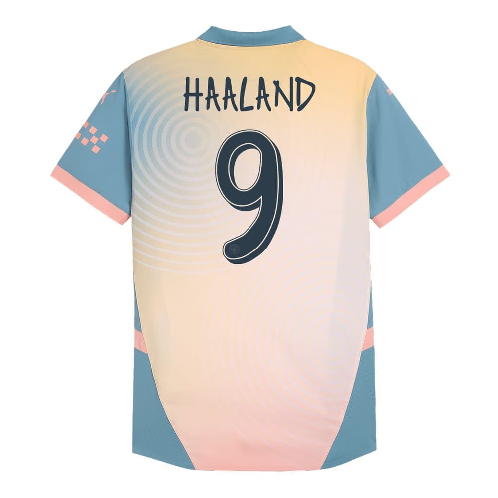 Men's HAALAND #9 Manchester City Fourth Away Authentic Jersey 2024/25 Men's HAALAND #9 Manchester City Fourth Away Authentic Jersey 2024/25