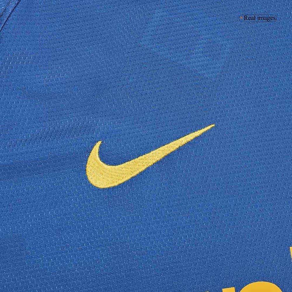 Men's XAVI #6 Barcelona Home Long Sleeve Retro Soccer Jersey - UCL Final 2008/09