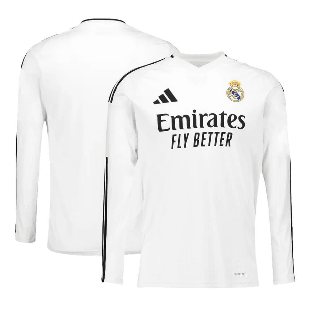 Men's Real Madrid Home Long Sleeve Jersey 2024/25