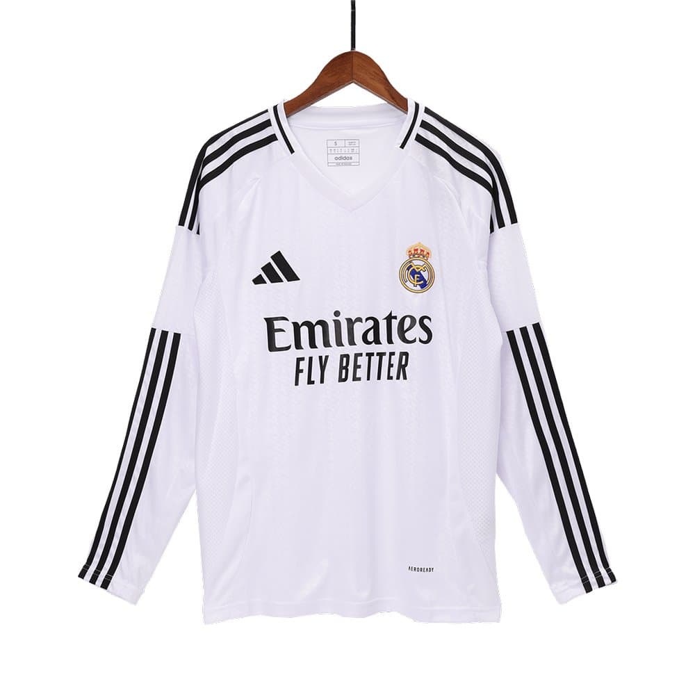 Men's Real Madrid Home Long Sleeve Jersey 2024/25
