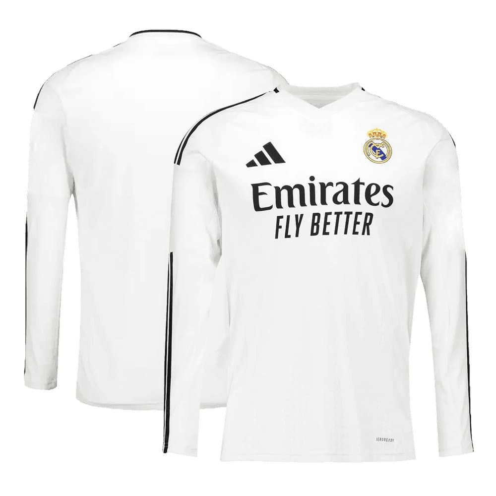 Men's Real Madrid Home Long Sleeve Jersey 2024/25
