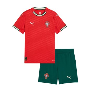 Kid's Portugal Home Soccer Jersey Kit 2025
