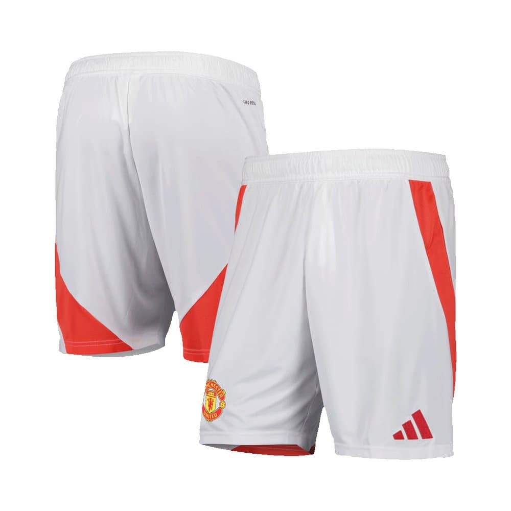 Men's Manchester United Home Soccer Shorts 2024/25 Men's Manchester United Home Soccer Shorts 2024/25