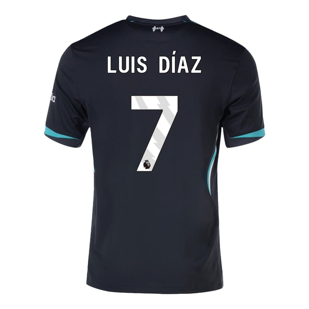 Men's Luis Díaz #7 Liverpool Away Replica Soccer Jersey 2024/25 Men's Luis Díaz #7 Liverpool Away Replica Soccer Jersey 2024/25
