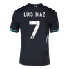 Men's Luis Díaz #7 Liverpool Away Replica Soccer Jersey 2024/25 Men's Luis Díaz #7 Liverpool Away Replica Soccer Jersey 2024/25