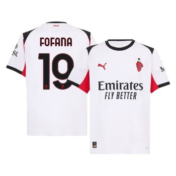 Men's FOFANA #19 AC Milan Away Replica Soccer Jersey 2025/26