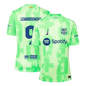 Men's LEWANDOWSKI #9 Barcelona Third Away Replica Soccer Jersey - UCL 2024/25