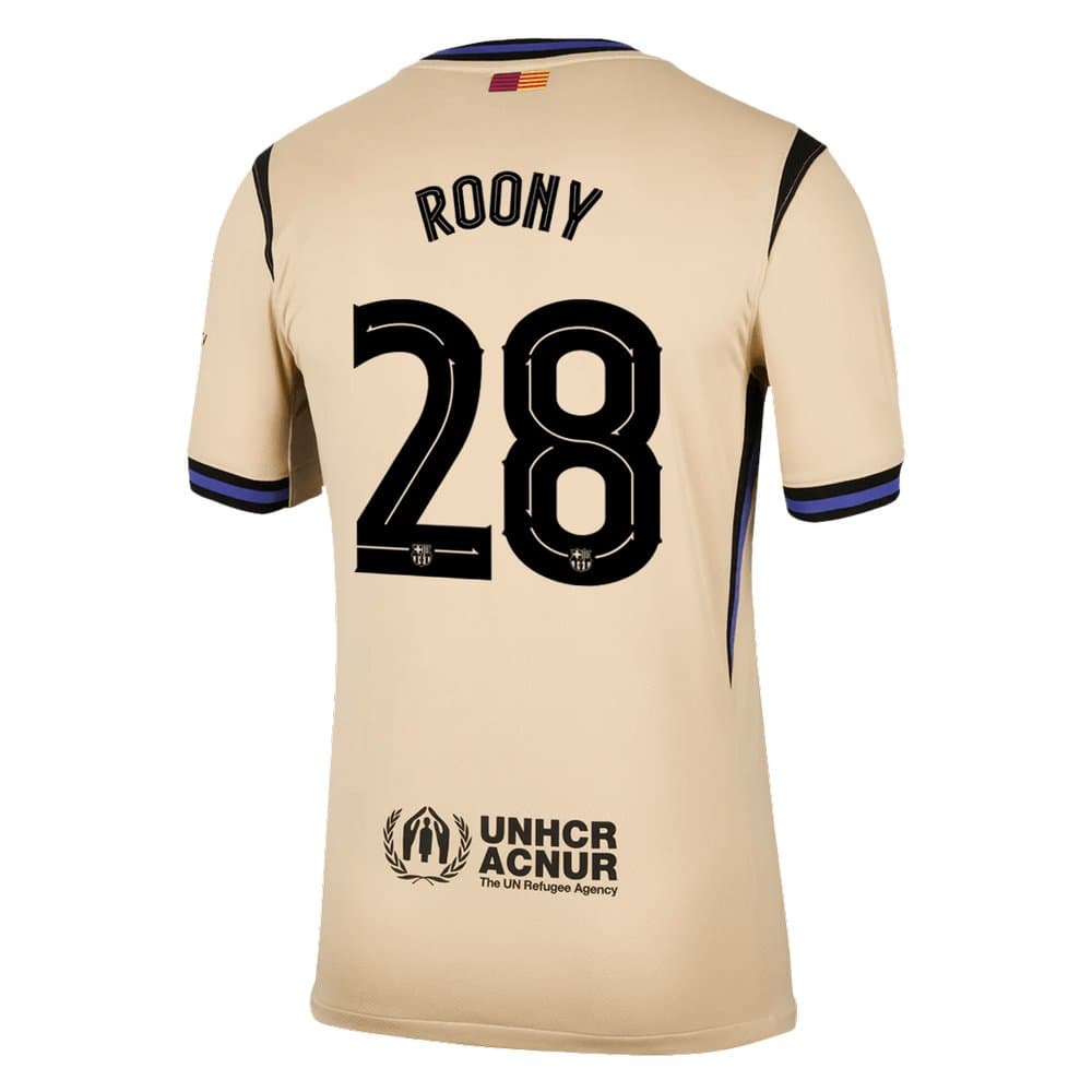 Men's ROONY #28 Barcelona Away Replica Soccer Jersey 2025/26