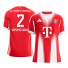 Men's UPAMECANO #2 Bayern Munich Home Replica Soccer Jersey 2025/26