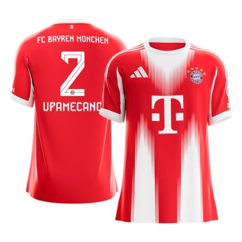 Men's UPAMECANO #2 Bayern Munich Home Replica Soccer Jersey 2025/26 Men's UPAMECANO #2 Bayern Munich Home Replica Soccer Jersey 2025/26