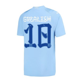 Men's GREALISH #10 Manchester City Home Replica Soccer Jersey 2023/24