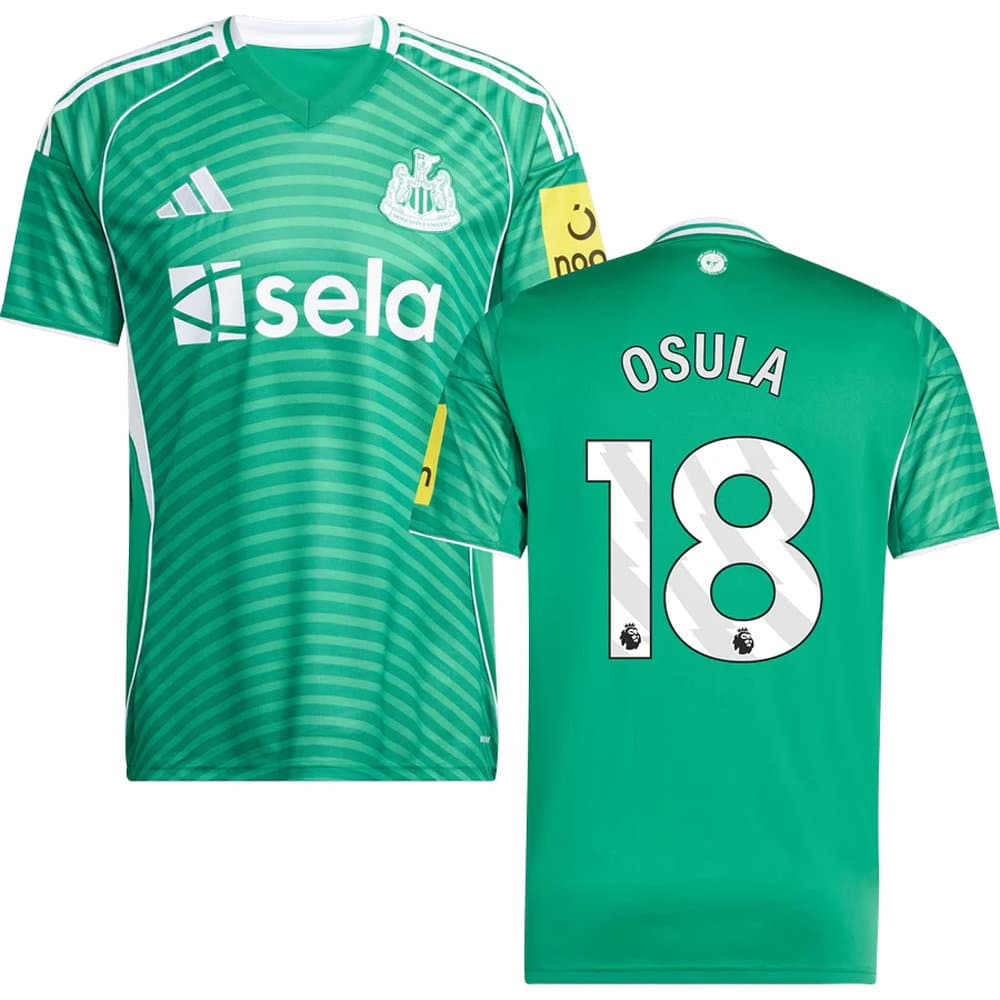 Men's OSULA #18 Newcastle United Away Replica Jersey 2025/26