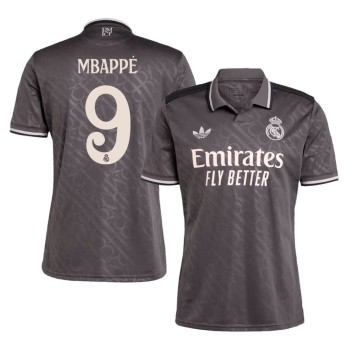 Men's MBAPPÉ #9 Real Madrid Third Away Replica Soccer Jersey 2024/25