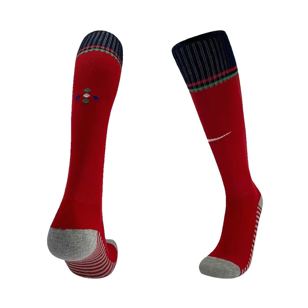 Portugal Home Soccer Socks 2024 Portugal Home Soccer Socks 2024