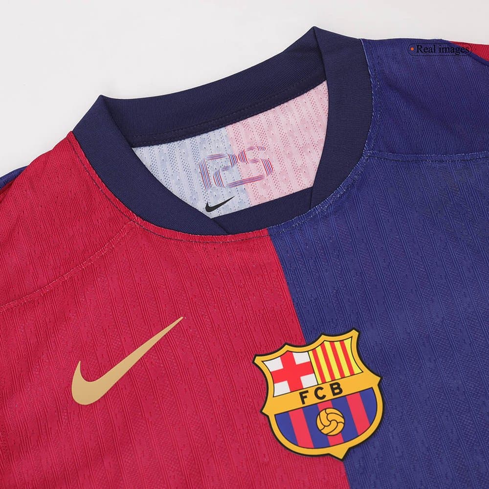 Men's Barcelona Home Authentic Soccer Jersey 2024/25 Men's Barcelona Home Authentic Soccer Jersey 2024/25