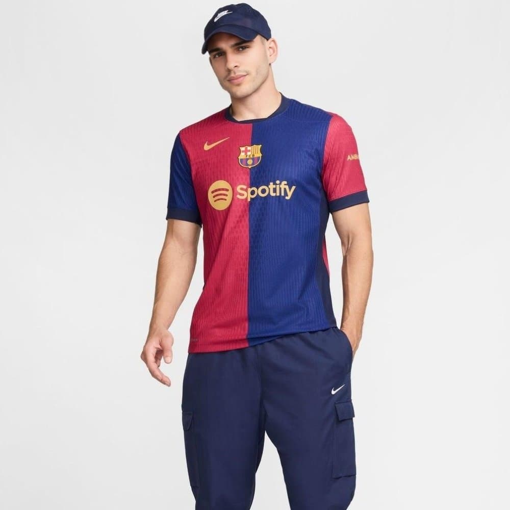 Men's Barcelona Home Authentic Soccer Jersey 2024/25 Men's Barcelona Home Authentic Soccer Jersey 2024/25