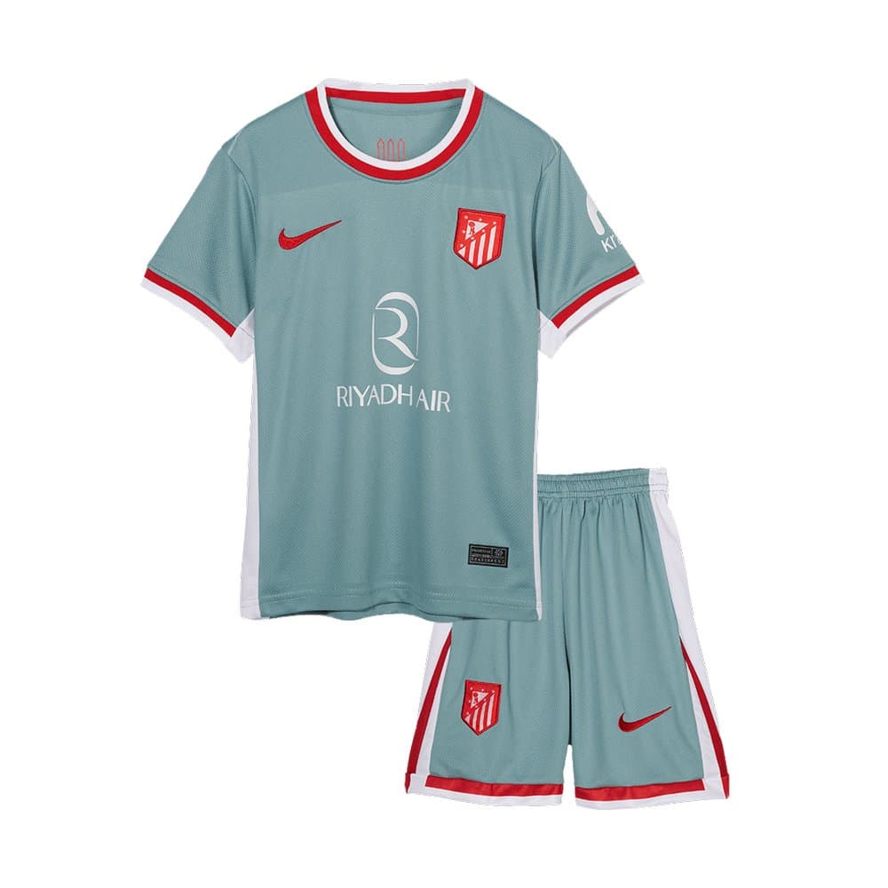 Kid's Atletico Madrid Away Soccer Jersey Kit 2024/25 Kid's Atletico Madrid Away Soccer Jersey Kit 2024/25