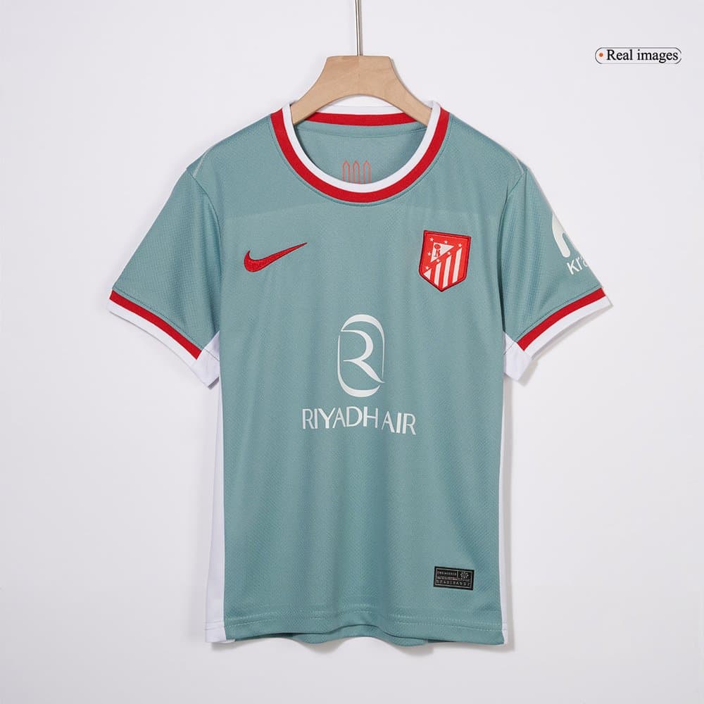 Kid's Atletico Madrid Away Soccer Jersey Kit 2024/25 Kid's Atletico Madrid Away Soccer Jersey Kit 2024/25