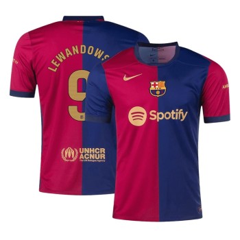 Men's LEWANDOWSKI #9 Barcelona Home Replica Soccer Jersey 2024/25
