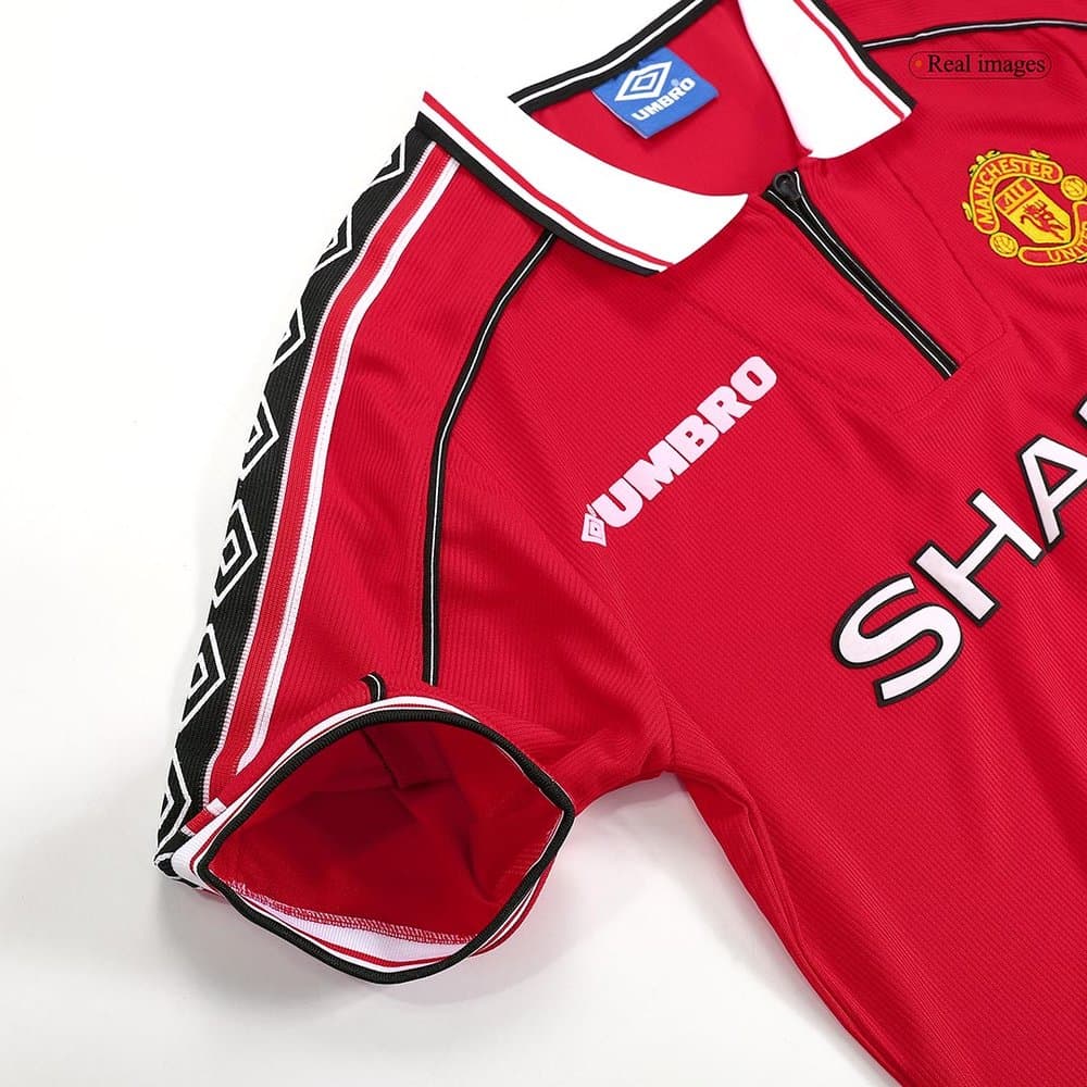 Men's Manchester United Home Retro Soccer Jersey 1998/00