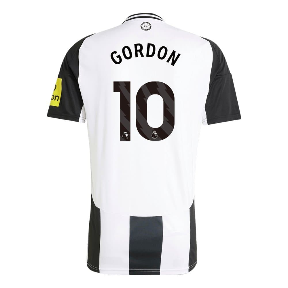 Men's GORDON #10 Newcastle United Home Replica Soccer Jersey 2024/25
