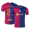 Men's F.DE JONG #21 Barcelona Home Authentic Soccer Jersey 2024/25