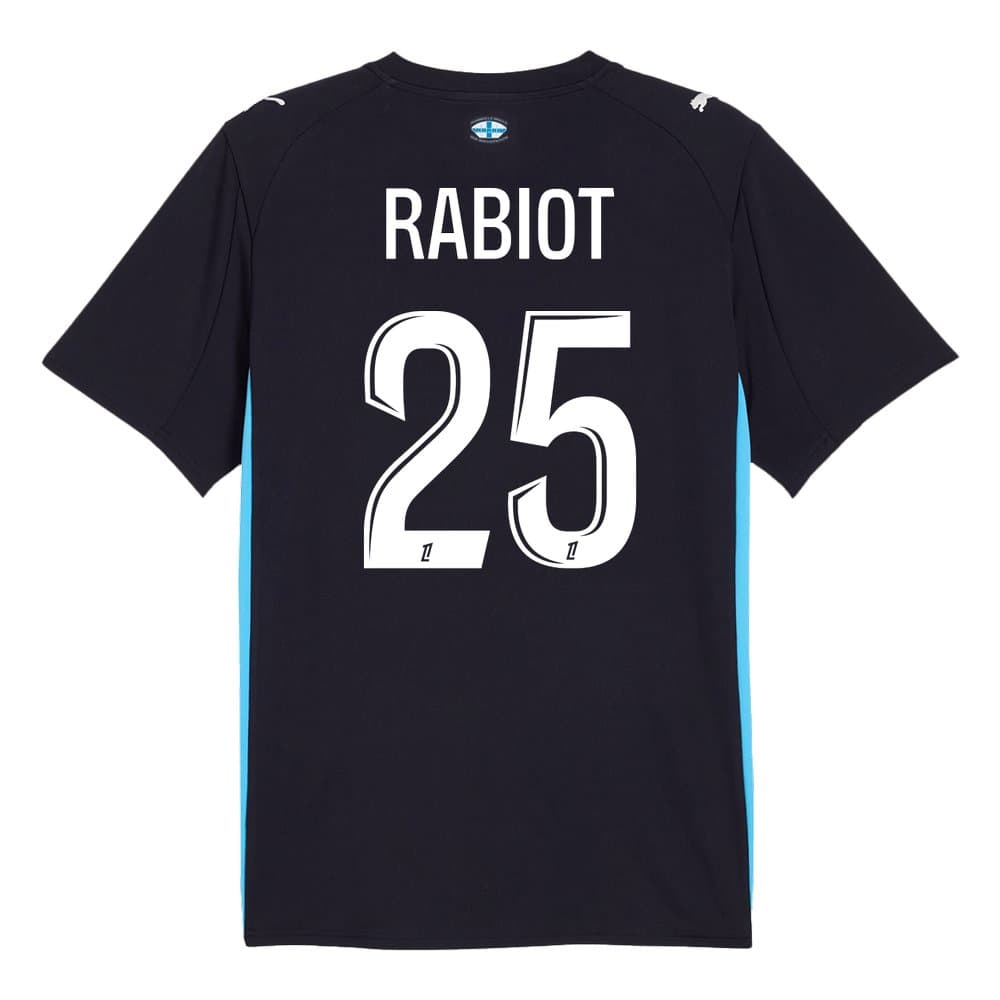 Men's RABIOT #25 Marseille Away Replica Soccer Jersey 2025/26 Men's RABIOT #25 Marseille Away Replica Soccer Jersey 2025/26