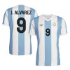 Men's J.ALVAREZ #9 Argentina Replica Soccer Jersey - 50th Anniversary 2024