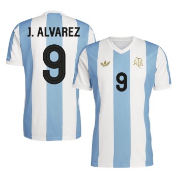 Men's J.ALVAREZ #9 Argentina Replica Soccer Jersey - 50th Anniversary 2024 Men's J.ALVAREZ #9 Argentina Replica Soccer Jersey - 50th Anniversary 2024