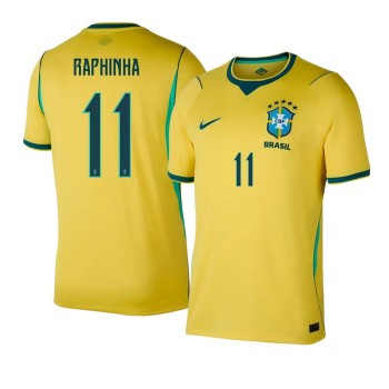 Men's RAPHINHA #11 Brazil Home Replica Jersey World Cup 2026 Men's RAPHINHA #11 Brazil Home Replica Jersey World Cup 2026