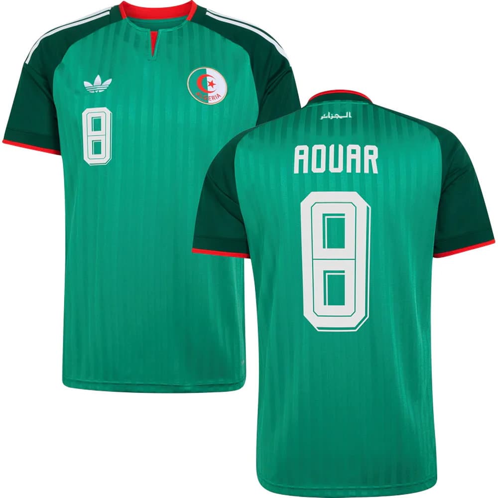 Kid's AOUAR #8 Algeria Away Replica Jersey World Cup 2026