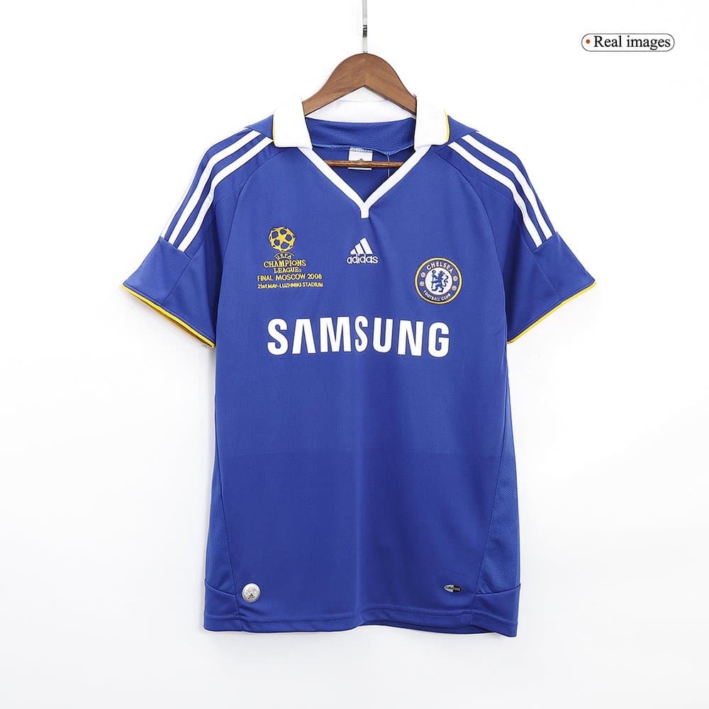 Men's Chelsea Home Retro Soccer Jersey- UCL Final 2008 Men's Chelsea Home Retro Soccer Jersey- UCL Final 2008
