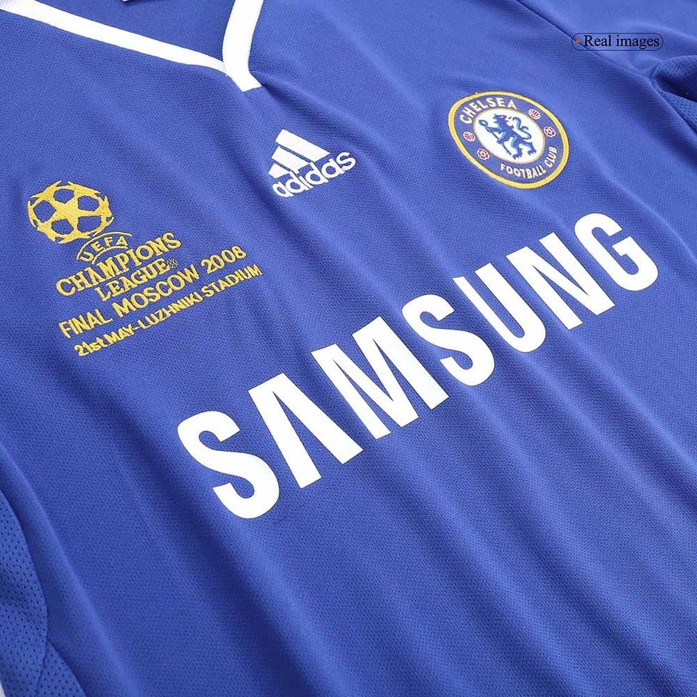 Men's Chelsea Home Retro Soccer Jersey- UCL Final 2008 Men's Chelsea Home Retro Soccer Jersey- UCL Final 2008