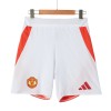 Men's Manchester United Home Authentic Soccer Shorts 2024/25 Men's Manchester United Home Authentic Soccer Shorts 2024/25