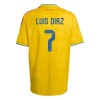 Men's Luis Díaz #7 Colombia Home Replica Soccer Jersey World Cup 2026 Men's Luis Díaz #7 Colombia Home Replica Soccer Jersey World Cup 2026