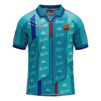 Men's Barcelona Away Retro Soccer Jersey 1996/97 Men's Barcelona Away Retro Soccer Jersey 1996/97