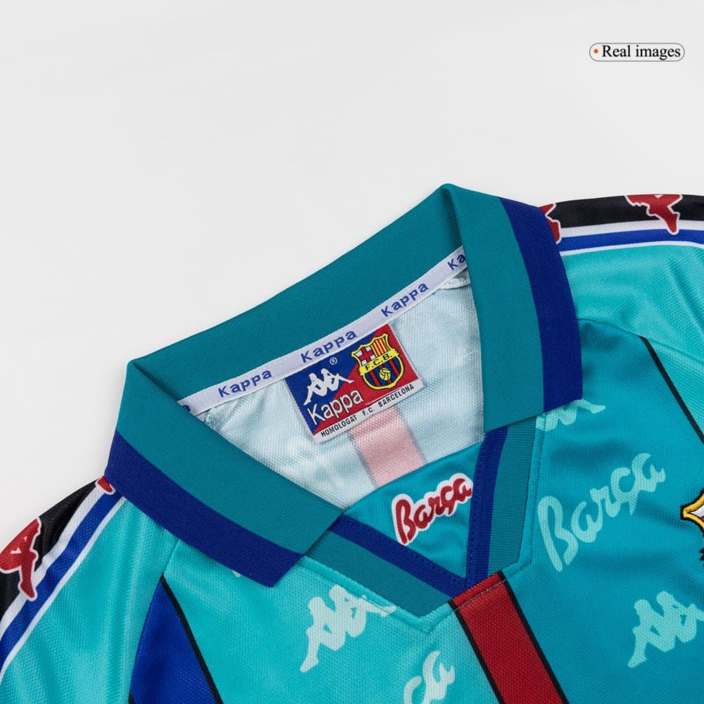 Men's Barcelona Away Retro Soccer Jersey 1996/97