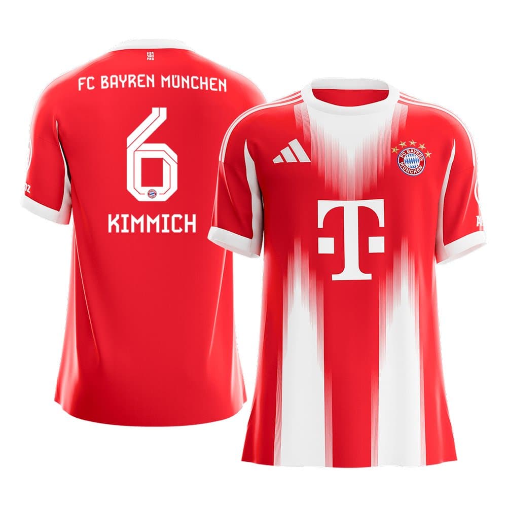 Men's KIMMICH #6 Bayern Munich Home Replica Soccer Jersey 2025/26