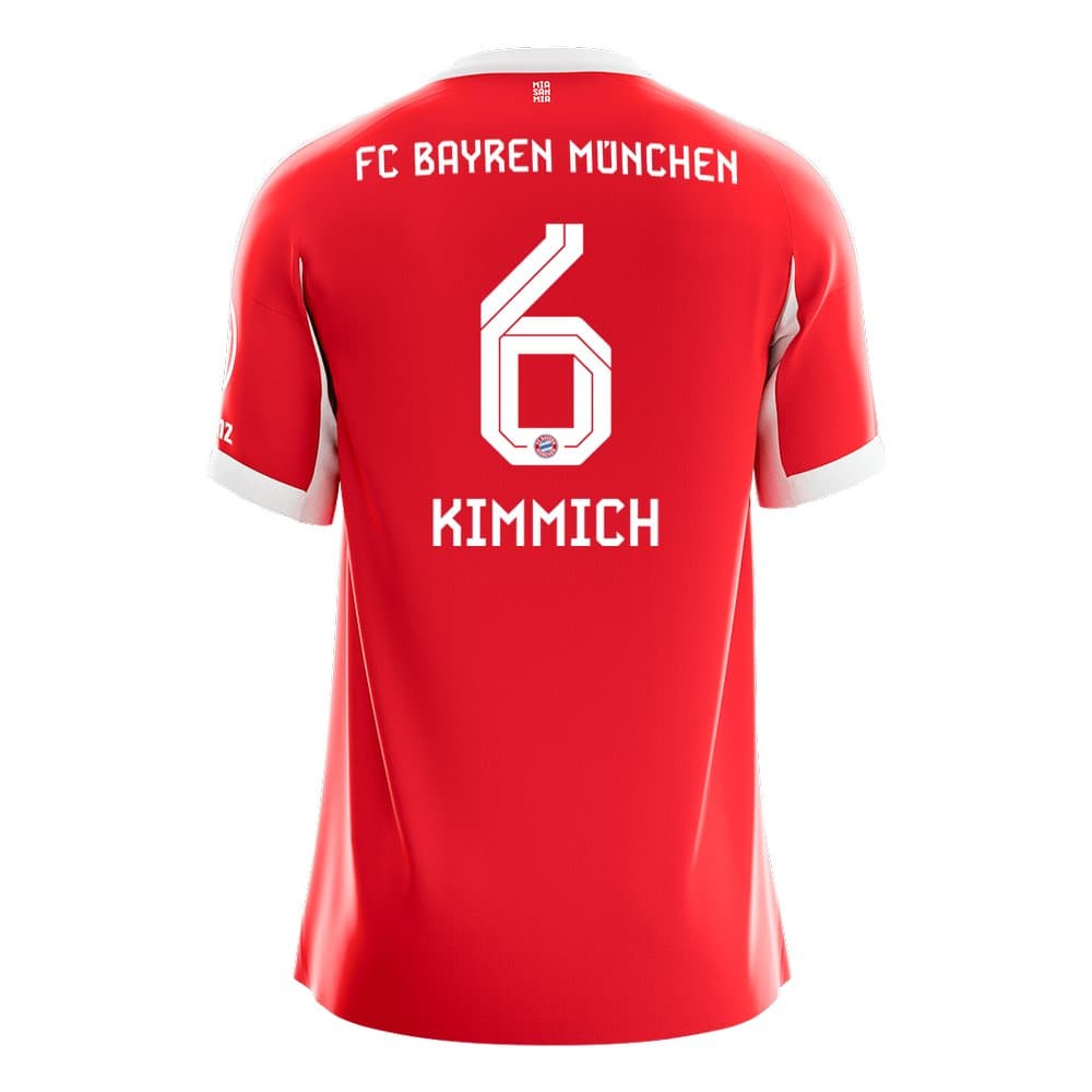 Men's KIMMICH #6 Bayern Munich Home Replica Soccer Jersey 2025/26