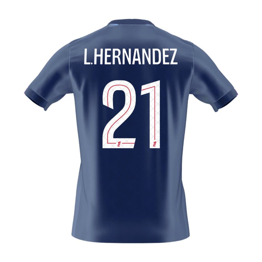 Men's L.HERNANDEZ #21 PSG Home Replica Soccer Jersey 2025/26 Men's L.HERNANDEZ #21 PSG Home Replica Soccer Jersey 2025/26