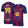 Men's ROONY #19 Barcelona Home Authentic Soccer Jersey - UCL 2025/26