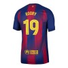 Men's ROONY #19 Barcelona Home Authentic Soccer Jersey - UCL 2025/26