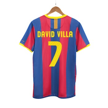 Men's DAVID VILLA #7 Barcelona Home Retro Soccer Jersey 2010/11 Men's DAVID VILLA #7 Barcelona Home Retro Soccer Jersey 2010/11