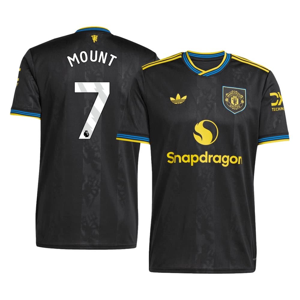 Men's MOUNT #7 Manchester United Third Away Replica Soccer Jersey 2025/26