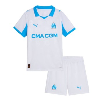 Kid's Marseille Home Soccer Jersey Kit 2025/26 Kid's Marseille Home Soccer Jersey Kit 2025/26