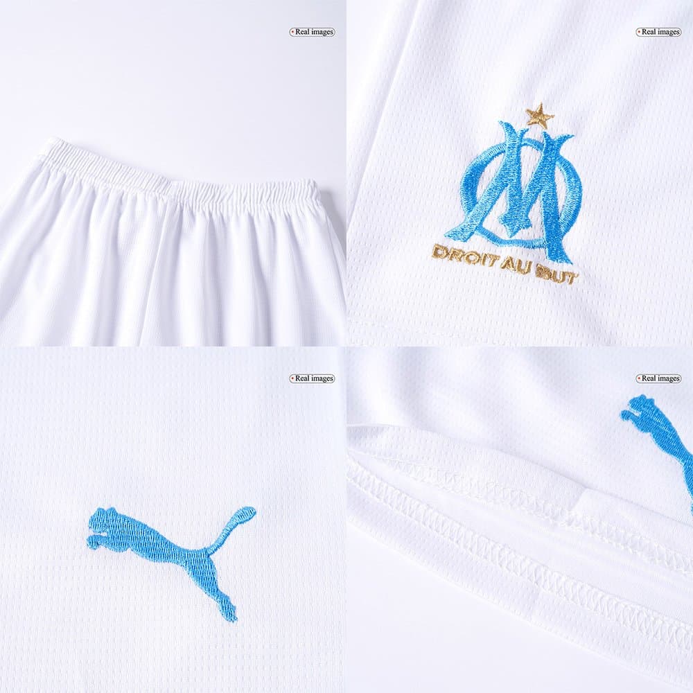 Kid's Marseille Home Soccer Jersey Kit 2025/26