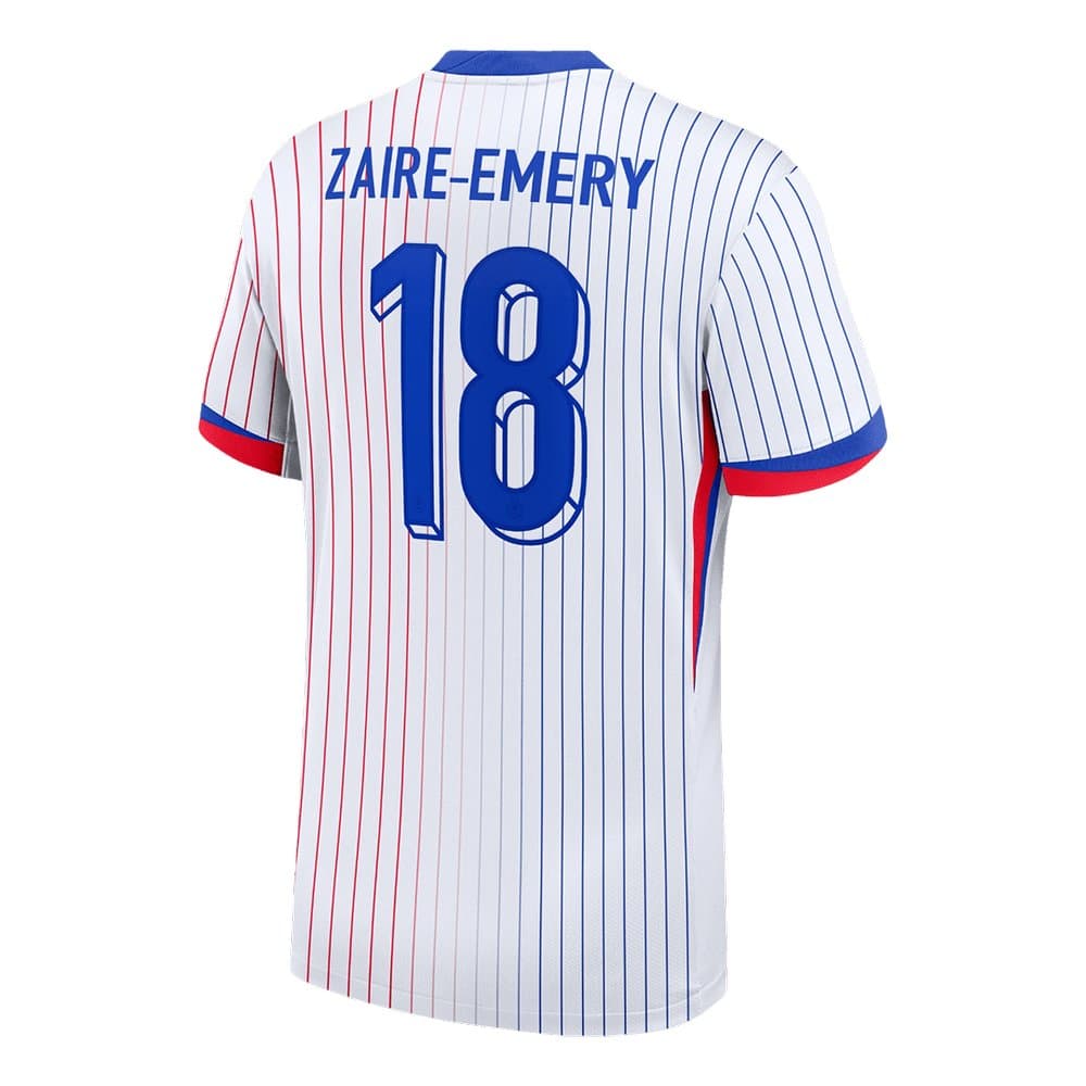 Men's ZAIRE-EMERY #18 France Away Replica Soccer Jersey 2024